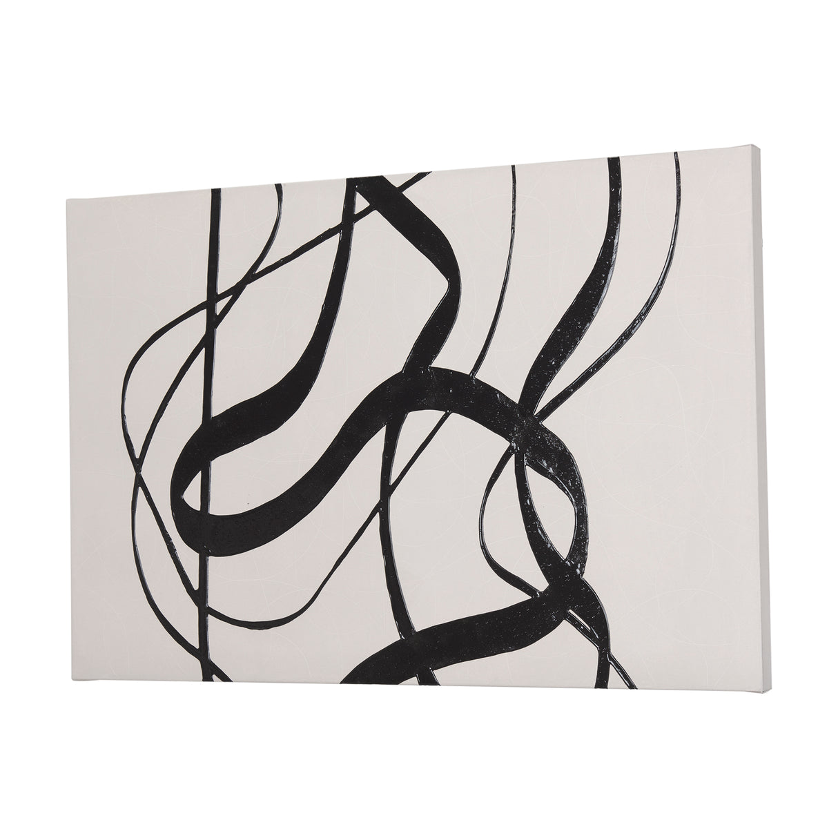Free Lines Creamy (Set of 3) by Mercana Studio a Hand Embellished Textured Canvas from Mercana - Luna Furniture