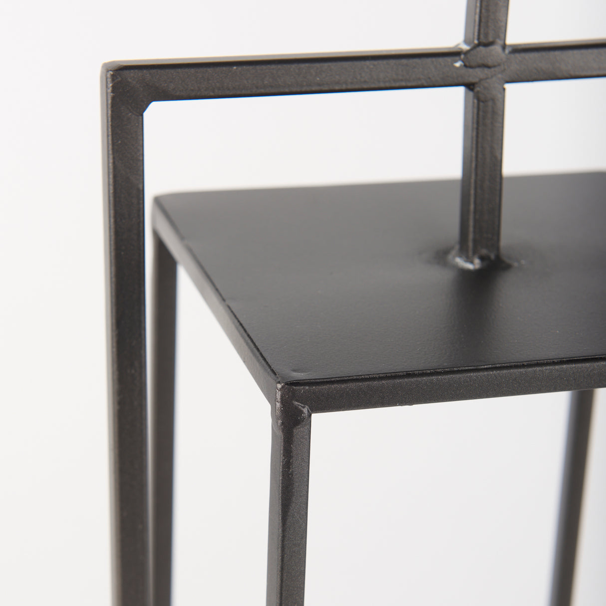 Albus II Small Black Metal Rectangular Table Candle Holder from Mercana - Luna Furniture