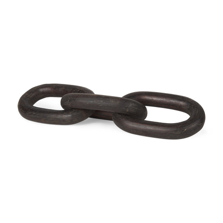 Tayla Large Black-Brown Wood Chain Link from Mercana - Luna Furniture