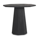 Maxine Hexagonal Black Wood Foyer Table from Mercana - Luna Furniture
