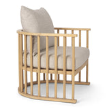 Kopari Beige Fabric W/Light Brown Wood Accent Chair from Mercana - Luna Furniture