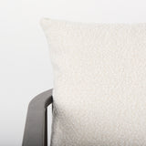 Kopari 30.1L x 30.5W x 37.2H White Boucle Fabric W/Dark Brown Wood Accent Chair from Mercana - Luna Furniture