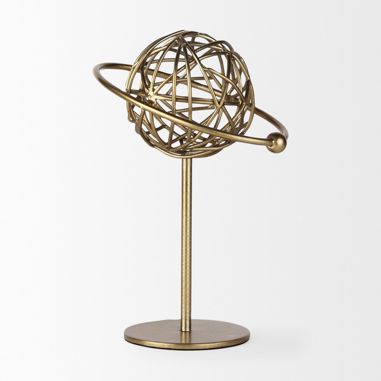 Atlas 10.0L x 8.0W x 12.0H Gold Metal Solar System Ornament from Mercana - Luna Furniture