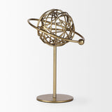 Atlas 10.0L x 8.0W x 12.0H Gold Metal Solar System Ornament from Mercana - Luna Furniture