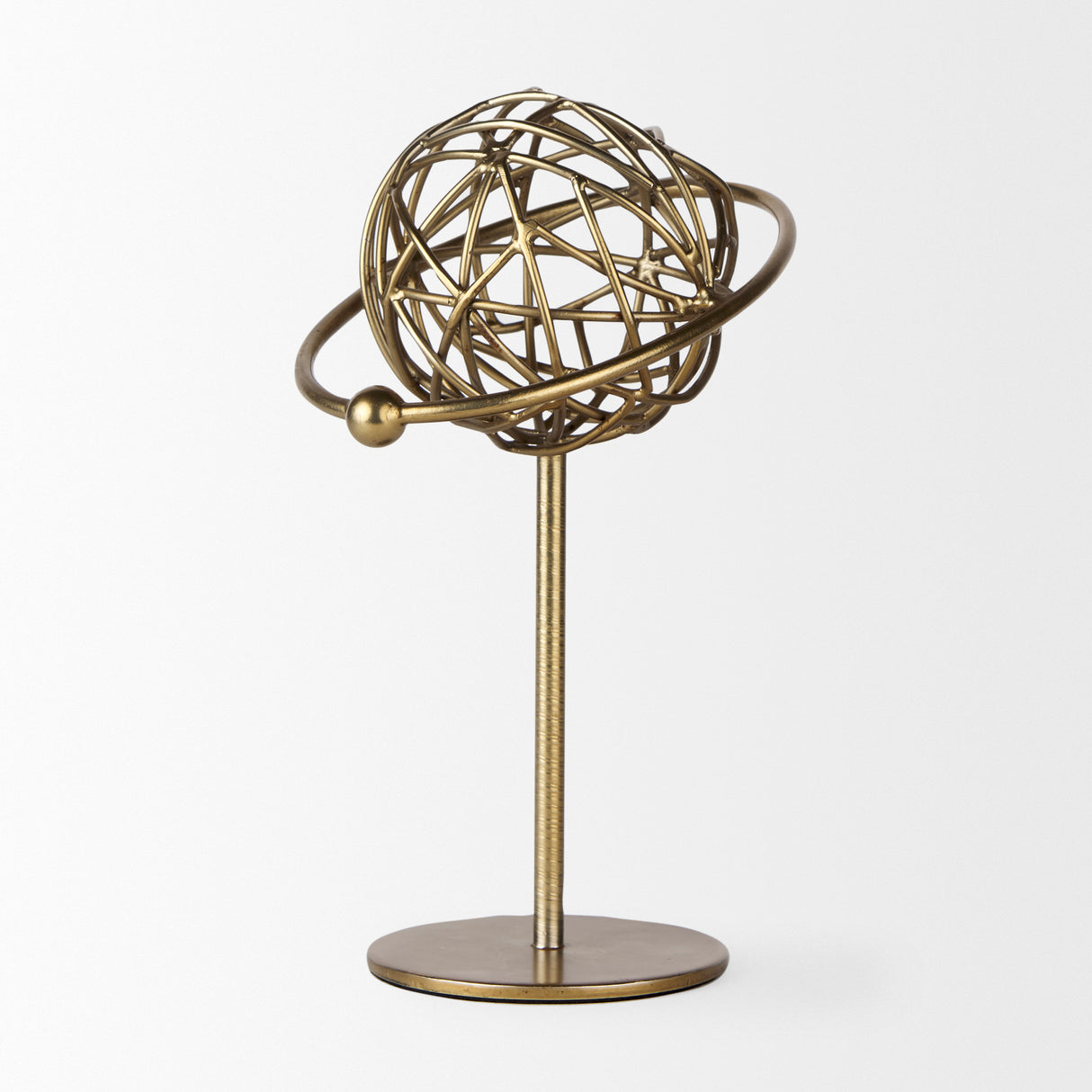 Atlas 10.0L x 8.0W x 12.0H Gold Metal Solar System Ornament from Mercana - Luna Furniture