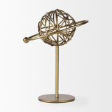 Atlas 10.0L x 8.0W x 12.0H Gold Metal Solar System Ornament from Mercana - Luna Furniture