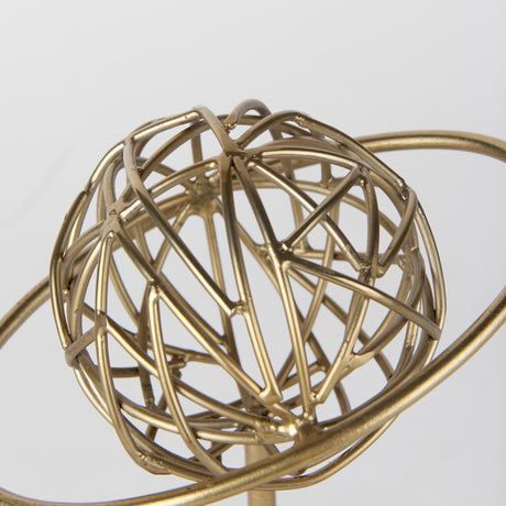 Atlas 10.0L x 8.0W x 12.0H Gold Metal Solar System Ornament from Mercana - Luna Furniture