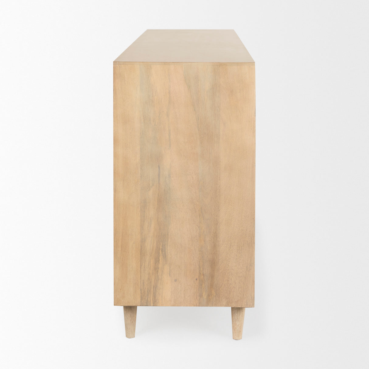 Tucker Light Brown Wood w/ Carved Arch Pattern 4 Door Sideboard from Mercana - Luna Furniture