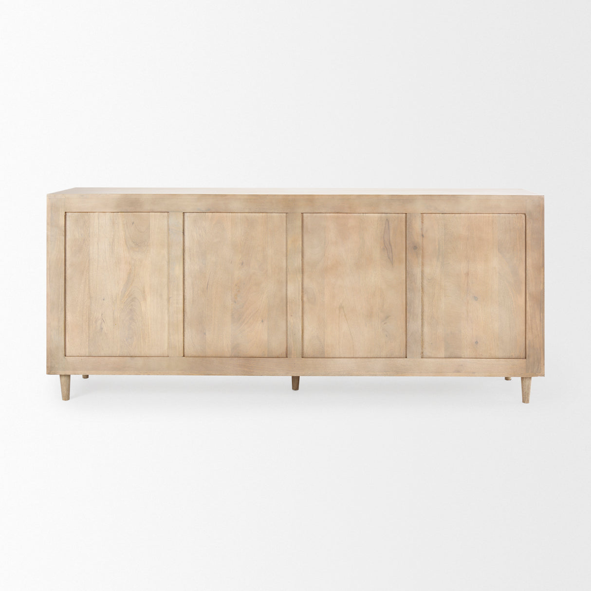 Tucker Light Brown Wood w/ Carved Arch Pattern 4 Door Sideboard from Mercana - Luna Furniture