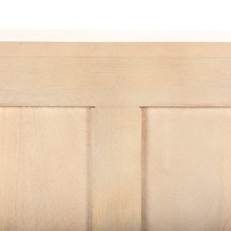 Tucker Light Brown Wood w/ Carved Arch Pattern 4 Door Sideboard from Mercana - Luna Furniture