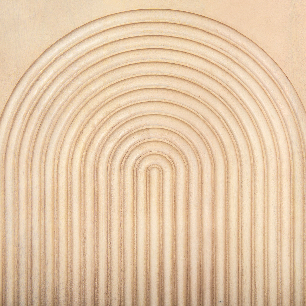 Tucker Light Brown Wood w/ Carved Arch Pattern 4 Door Sideboard from Mercana - Luna Furniture