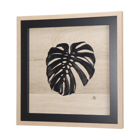 Tropican Leave I by Mercana Studio a Hand Embellished Textured Framed Art Print from Mercana - Luna Furniture