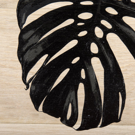 Tropican Leave I by Mercana Studio a Hand Embellished Textured Framed Art Print from Mercana - Luna Furniture