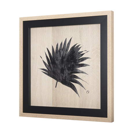 Tropican Leave II by Mercana Studio a Hand Embellished Textured Framed Art Print from Mercana - Luna Furniture