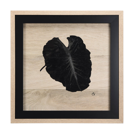 Tropican Leave III by Mercana Studio a Hand Embellished Textured Framed Art Print from Mercana - Luna Furniture