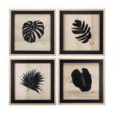 Tropican Leave III by Mercana Studio a Hand Embellished Textured Framed Art Print from Mercana - Luna Furniture