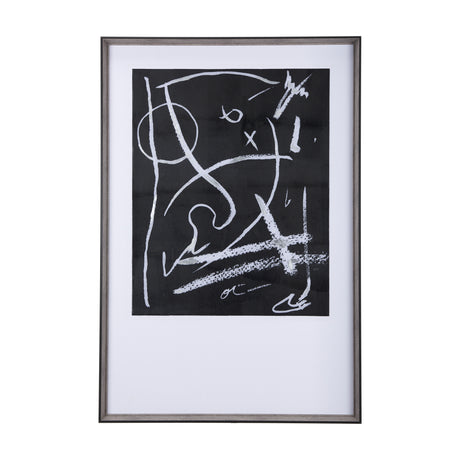 Doodle I by Mercana Studio a Hand Embellished Textured Framed Art Print Matted under Glass from Mercana - Luna Furniture
