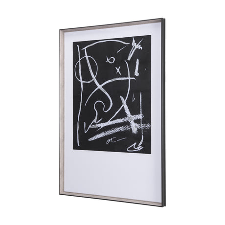 Doodle I by Mercana Studio a Hand Embellished Textured Framed Art Print Matted under Glass from Mercana - Luna Furniture