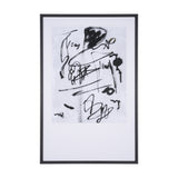 Doodle II by Mercana Studio a Hand Embellished Textured Framed Art Print Matted under Glass from Mercana - Luna Furniture