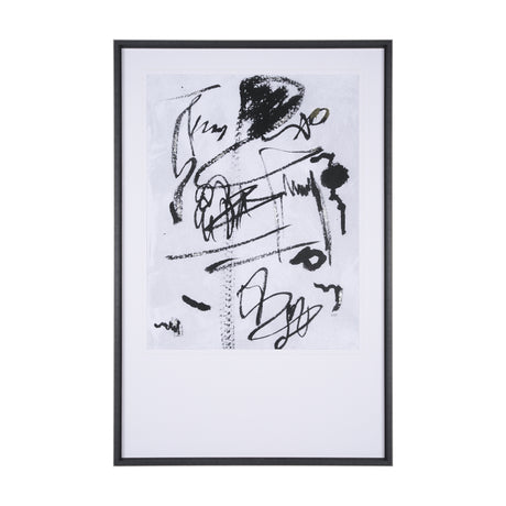 Doodle II by Mercana Studio a Hand Embellished Textured Framed Art Print Matted under Glass from Mercana - Luna Furniture