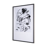 Doodle II by Mercana Studio a Hand Embellished Textured Framed Art Print Matted under Glass from Mercana - Luna Furniture