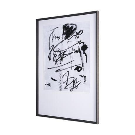 Doodle II by Mercana Studio a Hand Embellished Textured Framed Art Print Matted under Glass from Mercana - Luna Furniture