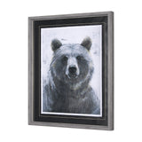 Animal Portrait III (Bear) by Mercana Studio Hand Embellished Framed Art Print Matted under Glass from Mercana - Luna Furniture