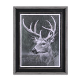 Animal Portrait IV (Deer) by Mercana Studio Hand Embellished Framed Art Print Matted under Glass from Mercana - Luna Furniture