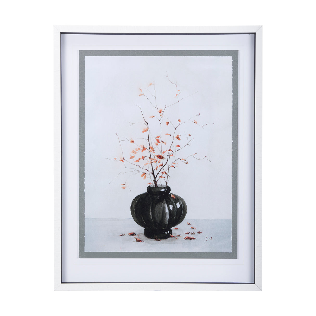 Autumn Branches I by Mercana Studio a Hand Embellished Textured Framed Art Print Matted under Glass from Mercana - Luna Furniture
