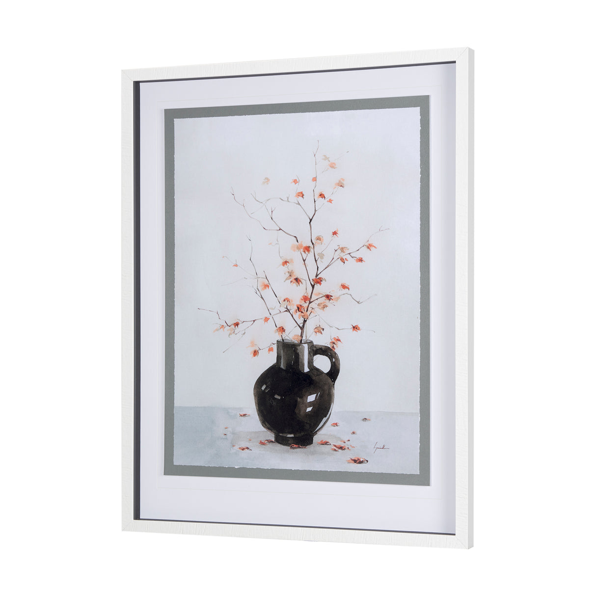 Autumn Branches II by Mercana Studio a Hand Embellished Textured Framed Art Print Matted under Glass from Mercana - Luna Furniture