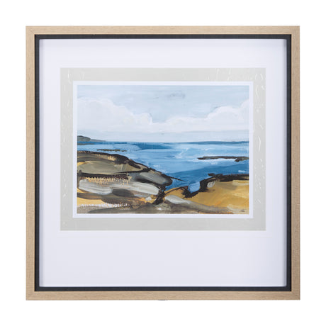 Grey Sky I by Mercana Studio a Hand Embellished Textured Framed Art Print Matted under Glass from Mercana - Luna Furniture