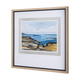Grey Sky I by Mercana Studio a Hand Embellished Textured Framed Art Print Matted under Glass from Mercana - Luna Furniture