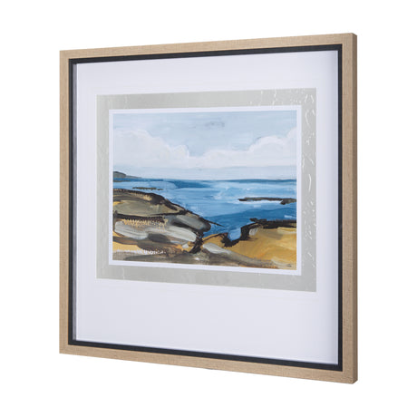 Grey Sky I by Mercana Studio a Hand Embellished Textured Framed Art Print Matted under Glass from Mercana - Luna Furniture