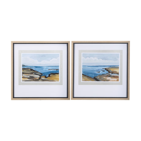 Grey Sky I by Mercana Studio a Hand Embellished Textured Framed Art Print Matted under Glass from Mercana - Luna Furniture