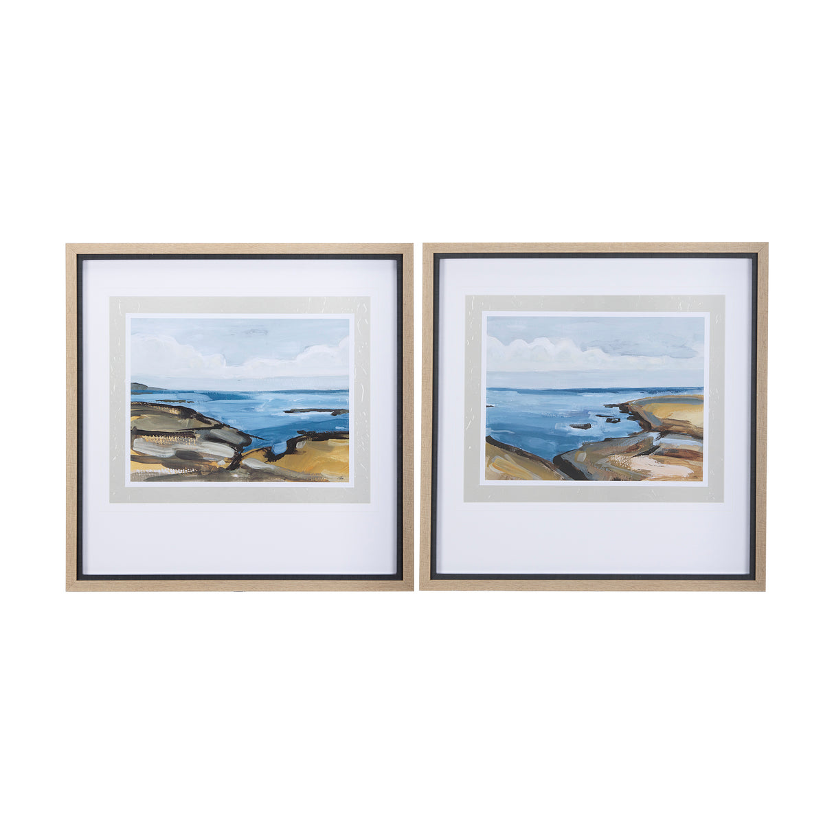 Grey Sky II by Mercana Studio a Hand Embellished Textured Framed Art Print Matted under Glass from Mercana - Luna Furniture