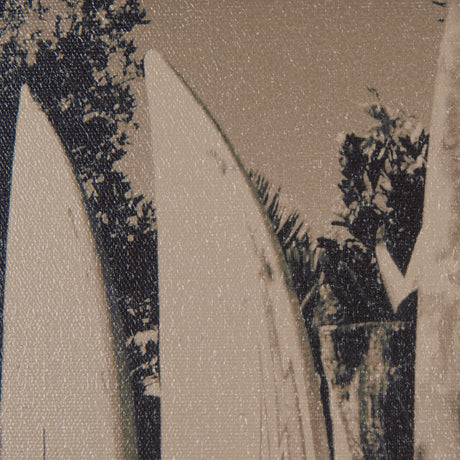 Surf Fence by Mercana Studio a Hand Embellished Textured Framed Art Print from Mercana - Luna Furniture