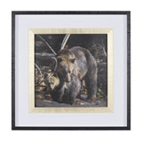 Mom and Cub by Chad Mackay a Hand Embellished Textured Framed Photo Art Print Matted under Glass from Mercana - Luna Furniture