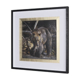 Mom and Cub by Chad Mackay a Hand Embellished Textured Framed Photo Art Print Matted under Glass from Mercana - Luna Furniture