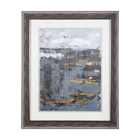 Silver and gold Inspiration II by Mercana Studio a Hand Embellished Textured Framed Art Print from Mercana - Luna Furniture