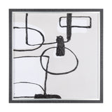 Neutral Shapes II by Mercana Studio a Hand Embellished Textured Framed Art Print Matted under Glass from Mercana - Luna Furniture