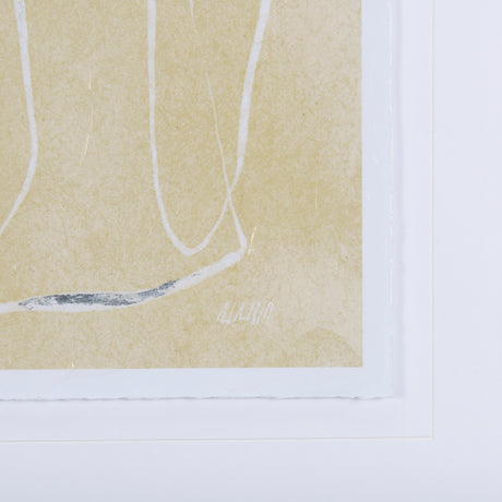 Thread Yellow I by Mercana Studio a Hand Embellished Textured Framed Art Print Matted under Glass from Mercana - Luna Furniture