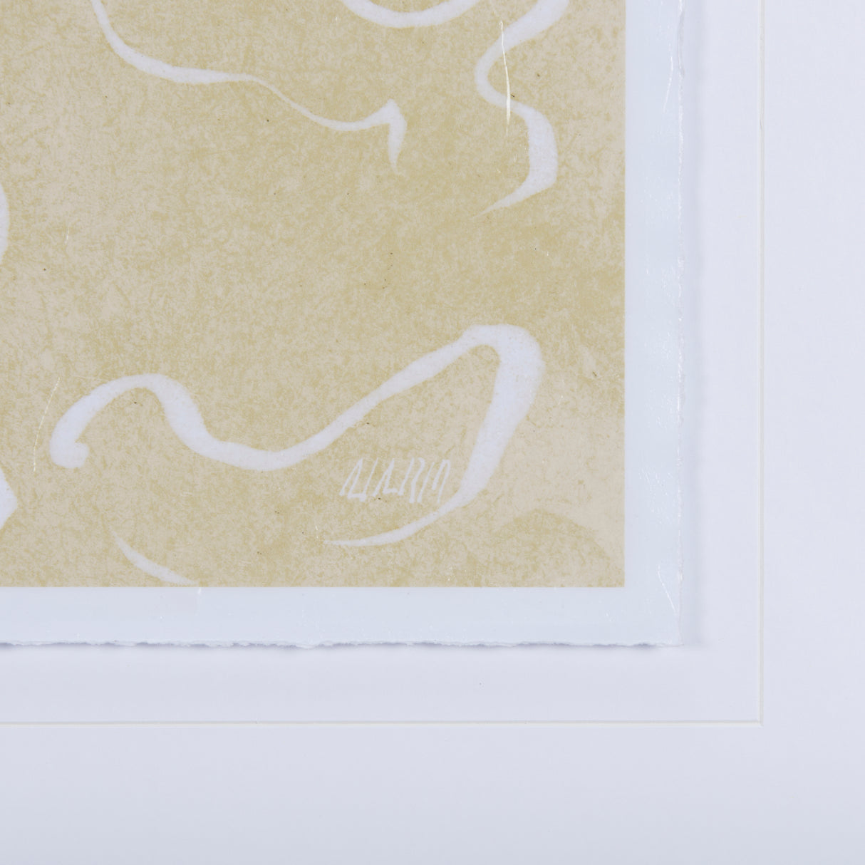 Thread Yellow II by Mercana Studio a Hand Embellished Textured Framed Art Print Matted under Glass from Mercana - Luna Furniture