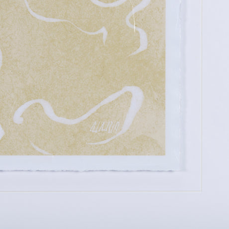Thread Yellow II by Mercana Studio a Hand Embellished Textured Framed Art Print Matted under Glass from Mercana - Luna Furniture