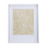 Thread Yellow III by Mercana Studio a Hand Embellished Textured Framed Art Print Matted under Glass from Mercana - Luna Furniture