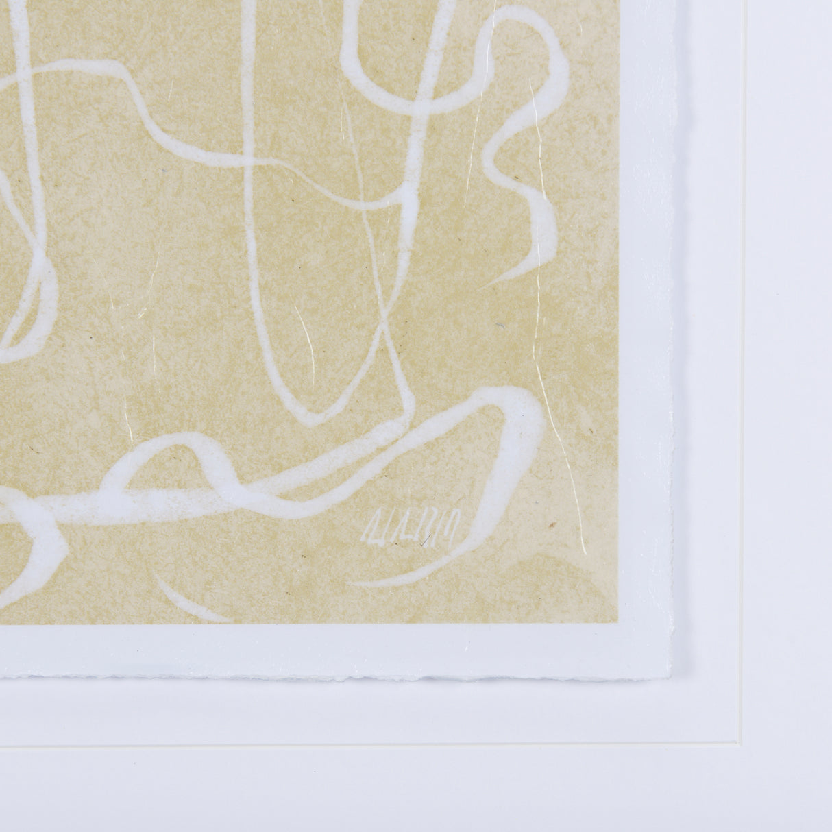 Thread Yellow III by Mercana Studio a Hand Embellished Textured Framed Art Print Matted under Glass from Mercana - Luna Furniture