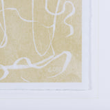 Thread Yellow III by Mercana Studio a Hand Embellished Textured Framed Art Print Matted under Glass from Mercana - Luna Furniture
