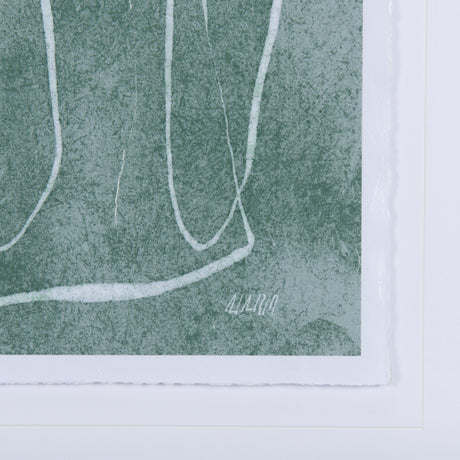 Thread Green I by Mercana Studio a Hand Embellished Textured Framed Art Print Matted under Glass from Mercana - Luna Furniture