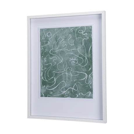 Thread Green II by Mercana Studio a Hand Embellished Textured Framed Art Print Matted under Glass from Mercana - Luna Furniture