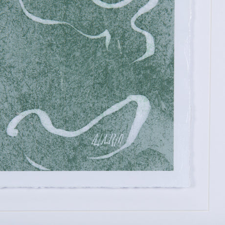 Thread Green II by Mercana Studio a Hand Embellished Textured Framed Art Print Matted under Glass from Mercana - Luna Furniture