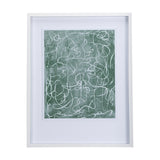 Thread Green III by Mercana Studio a Hand Embellished Textured Framed Art Print Matted under Glass from Mercana - Luna Furniture